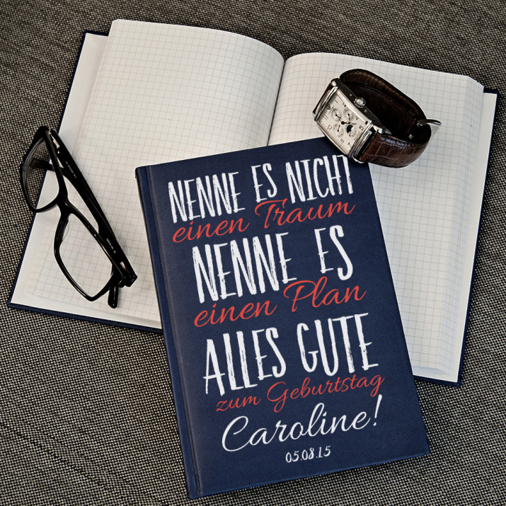Nenne es - Notizbuch A5 mit Aufdruck